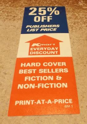 kmart bookmark.